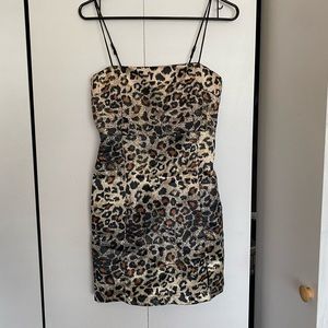 NWT sparkly cheetah print Urban Outfitters mini dress